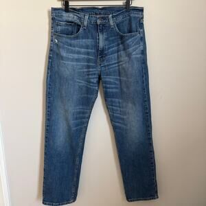 Levi's 505 Men's Medium Wash Blue Jean 34 x 30 Cotton Denim Pants Straight Leg